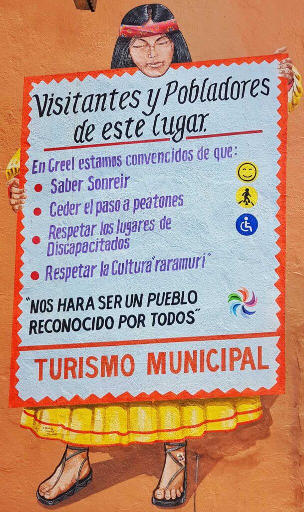 Spanish sign with rules for behaviour from the tourist board