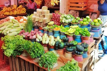 Veg stand in Merida's market