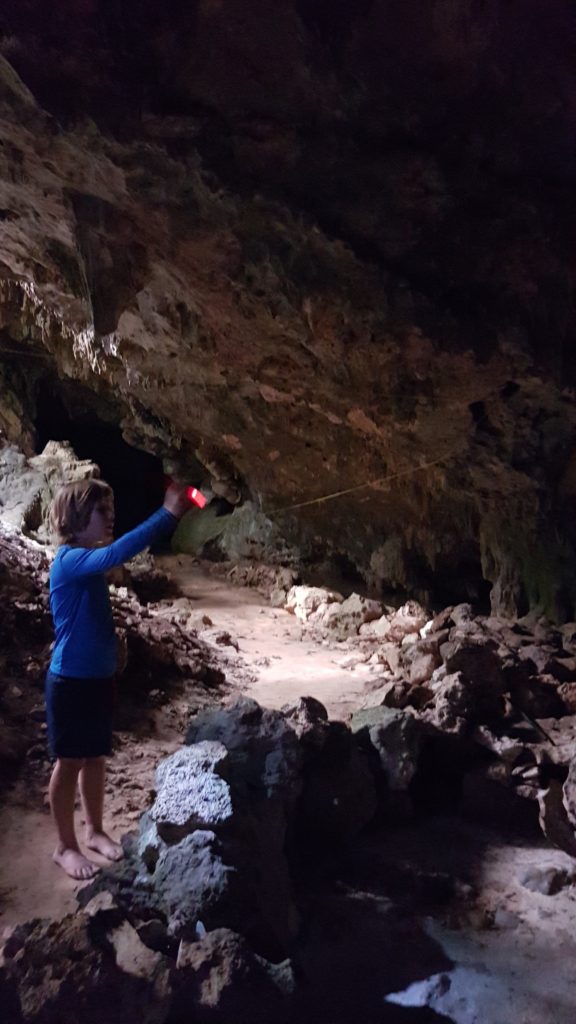 exploring caves near Tulum