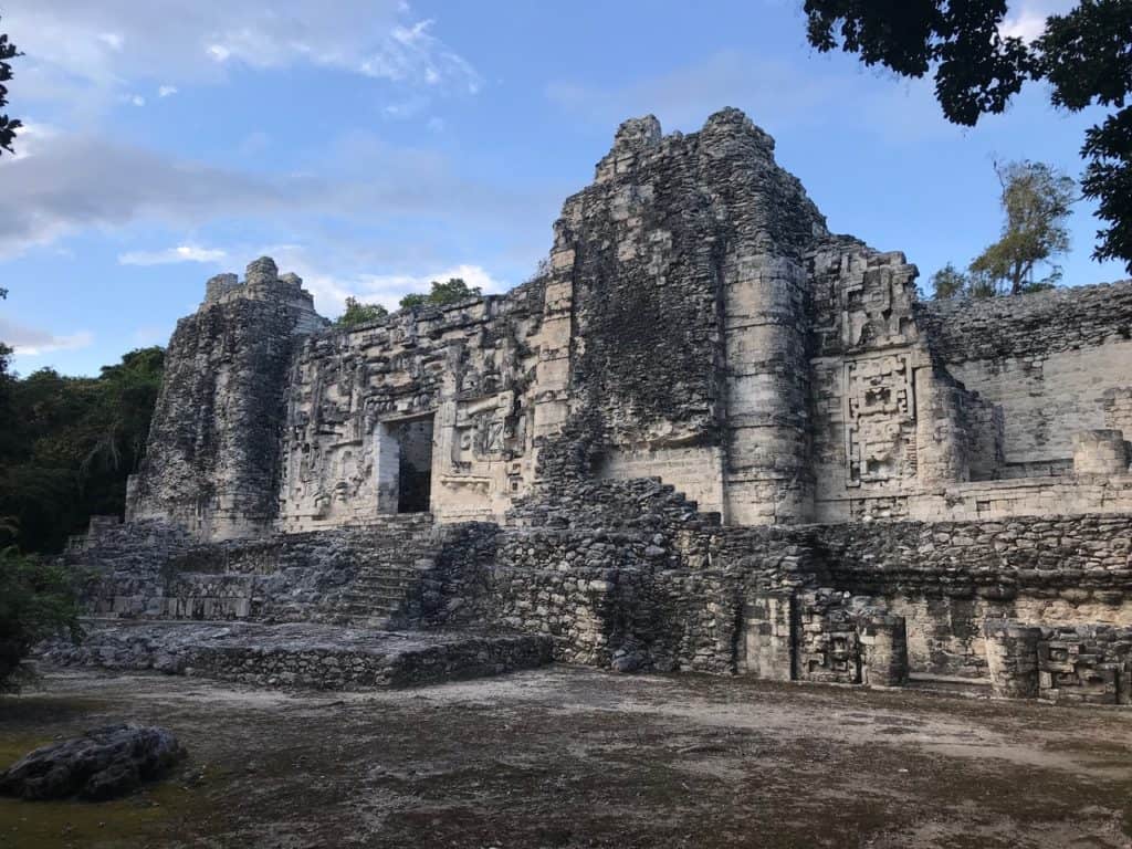 ruined building, Campeche