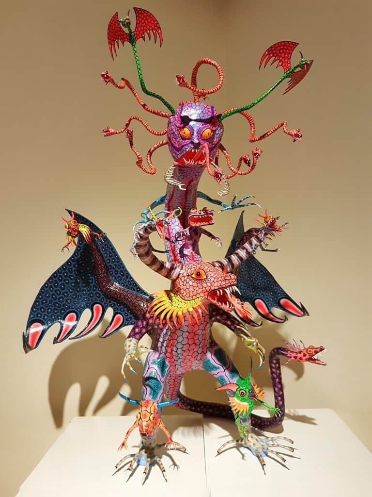 fantastical Mexican creature. Multicoloured