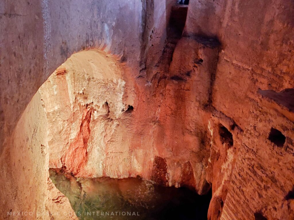 view of water in a cave