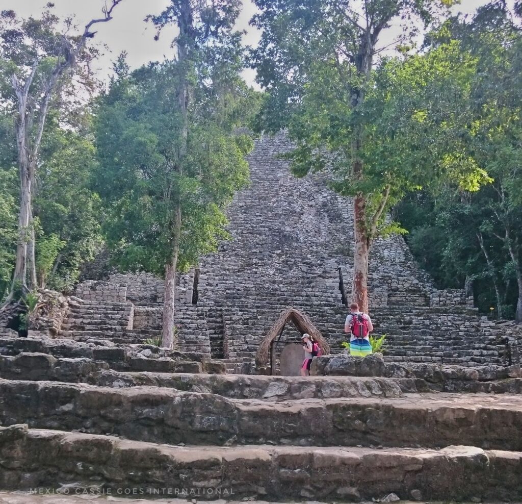 steep set of ancient steps up a pyramid

