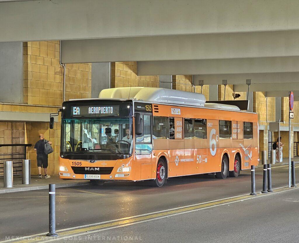 orange single decker bus