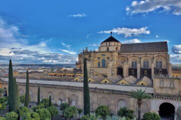 view looking over the mezquita of cordoba from above