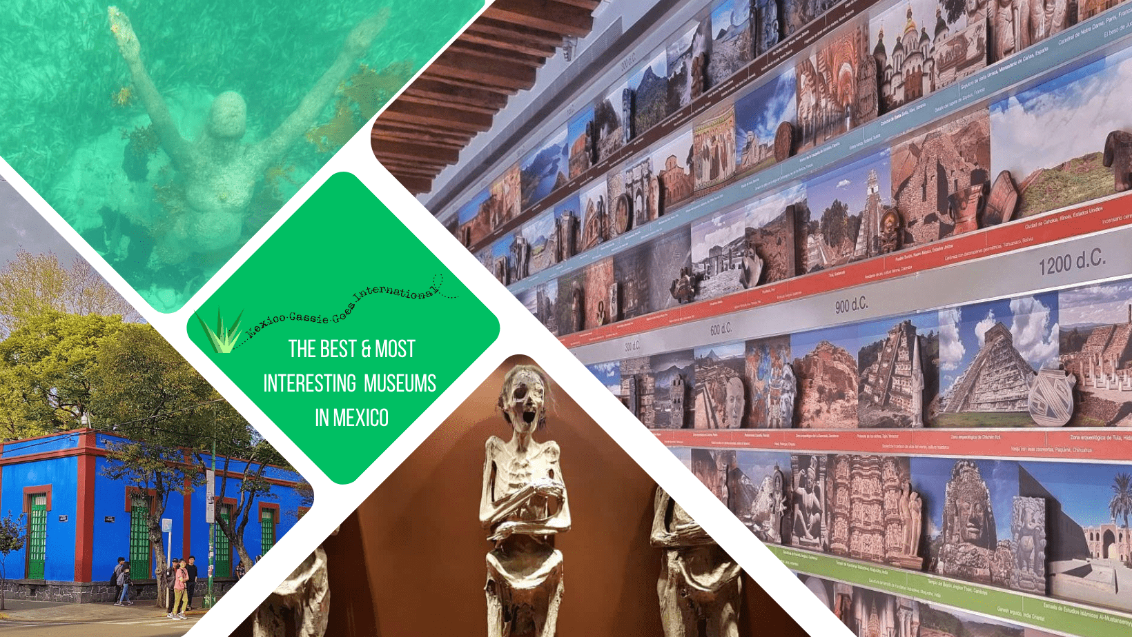green text box: the best and most interesting museums to visit in Mexico