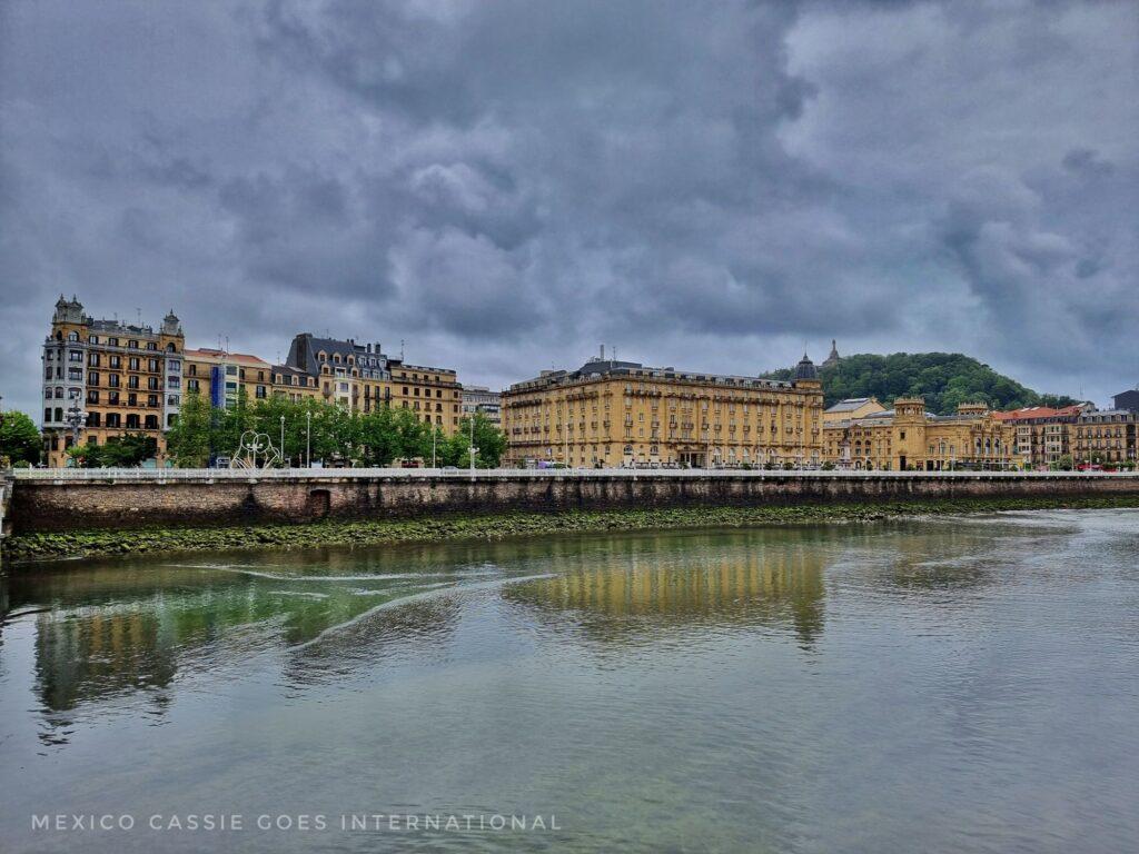 walking along the river - buildings on far side