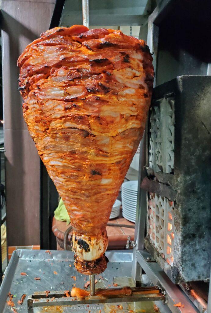 pastor kebab meat cooking