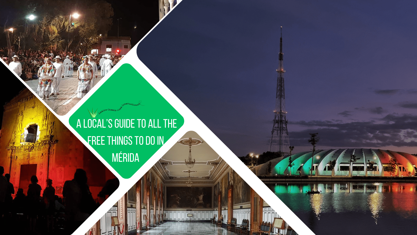 green text box: a local's guide to all the free things to do in Mérida