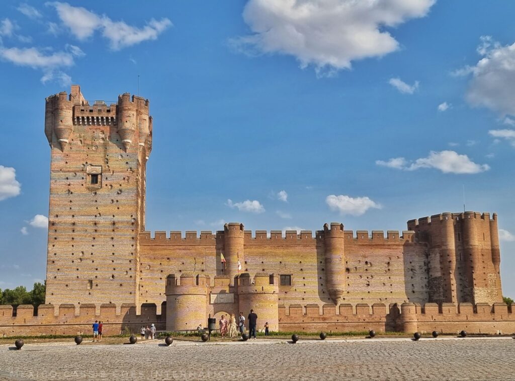 beautiful castle with one large tower
