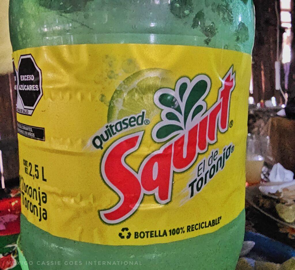 close up of Squirt bottle 