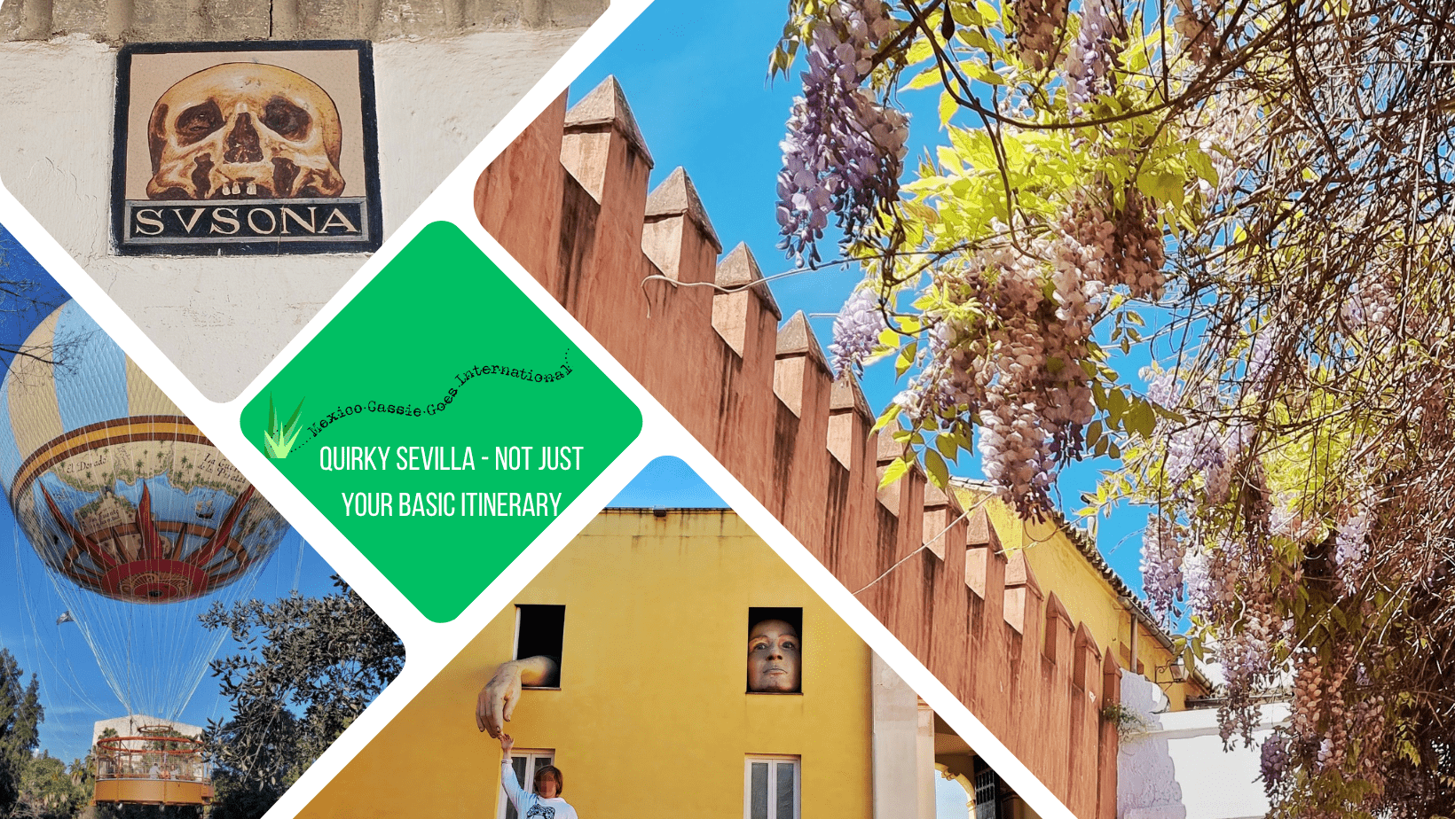 green text box: quirky sevilla, not just your basic itinerary