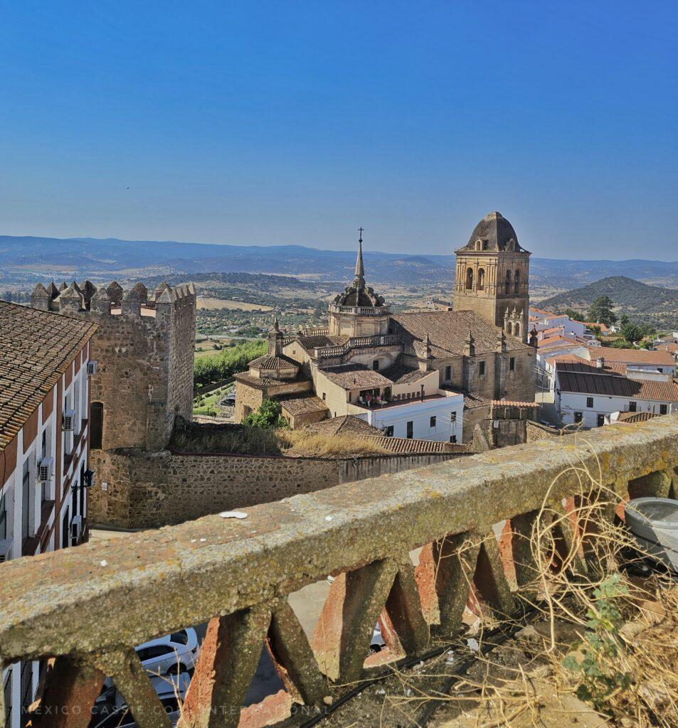 view over the small town of jerez de los caballeros
