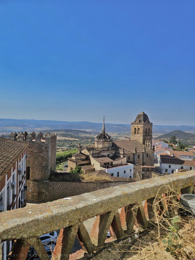 view over the town, towers, walls, blue sky