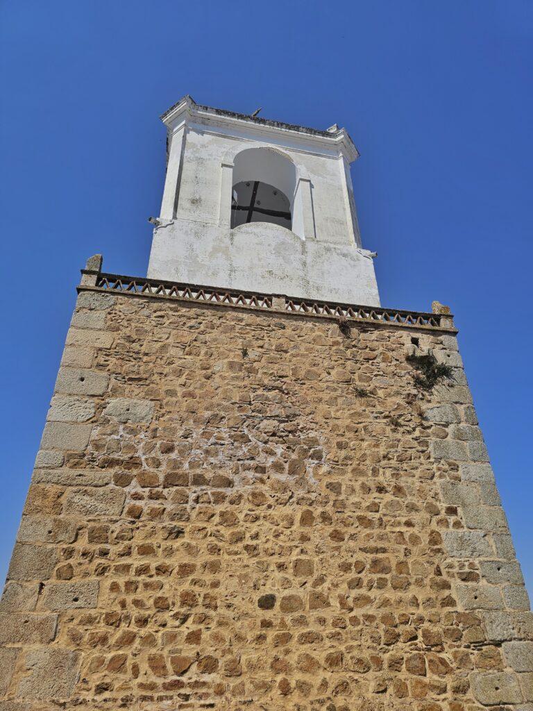 torre reloj - brick tower with white bell tower on top