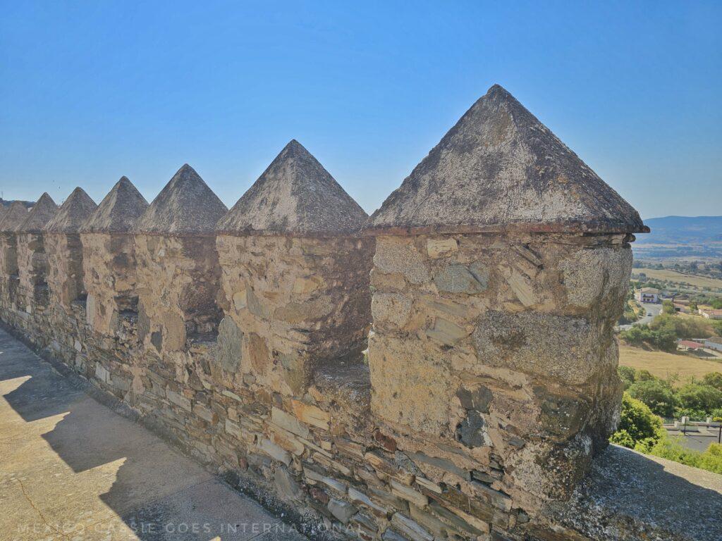 fortified wall with blue sky