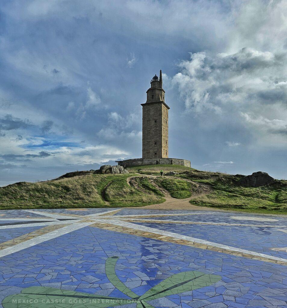 lighthouse on a hill, big sky