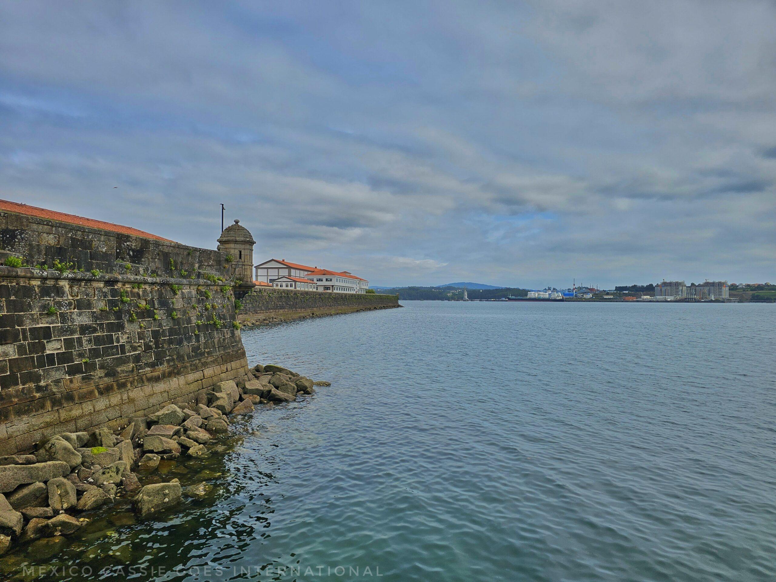 corner of a fort and the sea