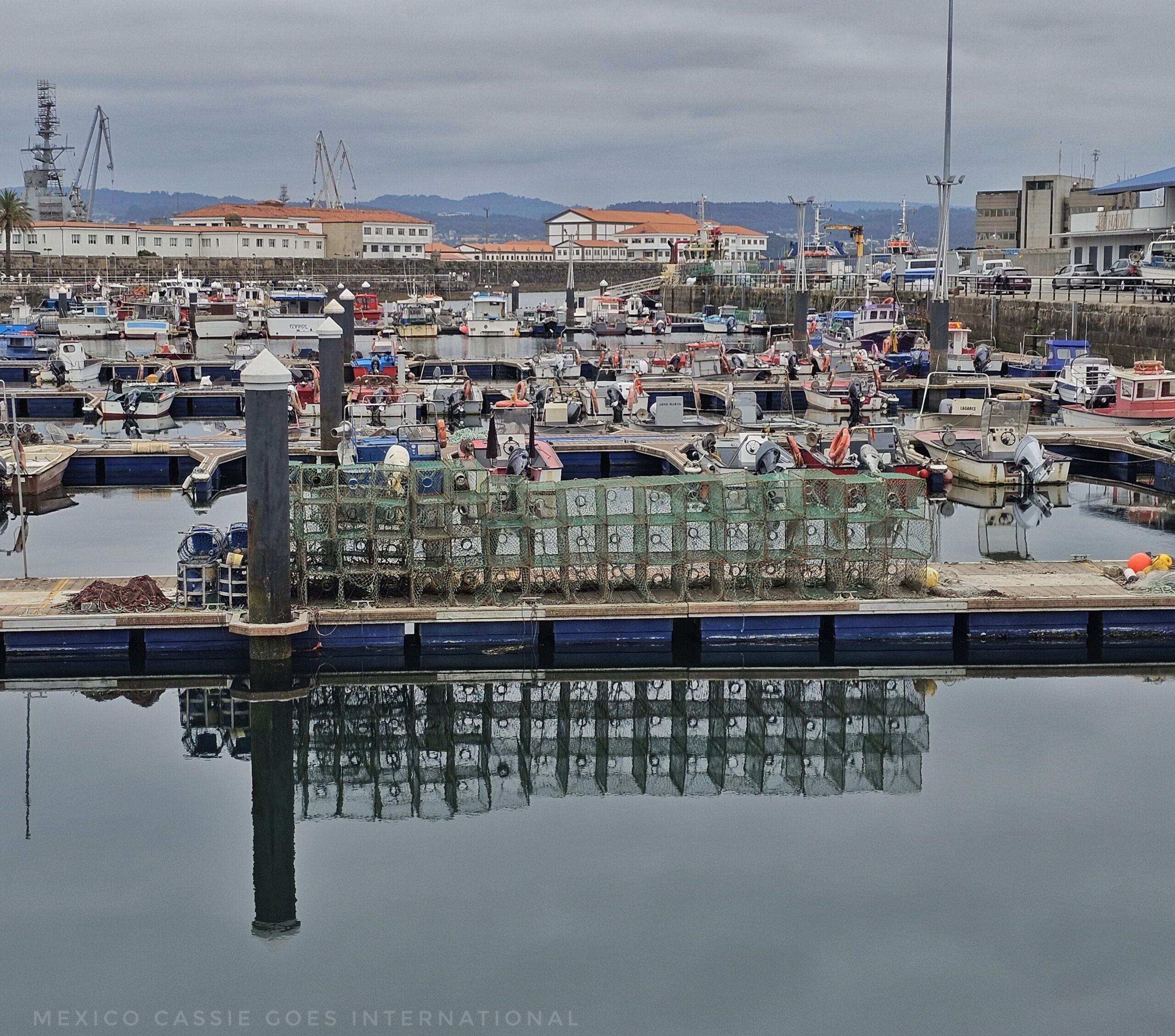 the docks, small boats, lobster pots