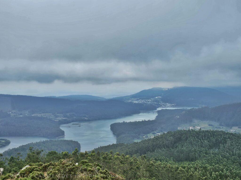 cloud view over river and hills