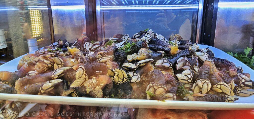 percibes, plate of weird looking seafood