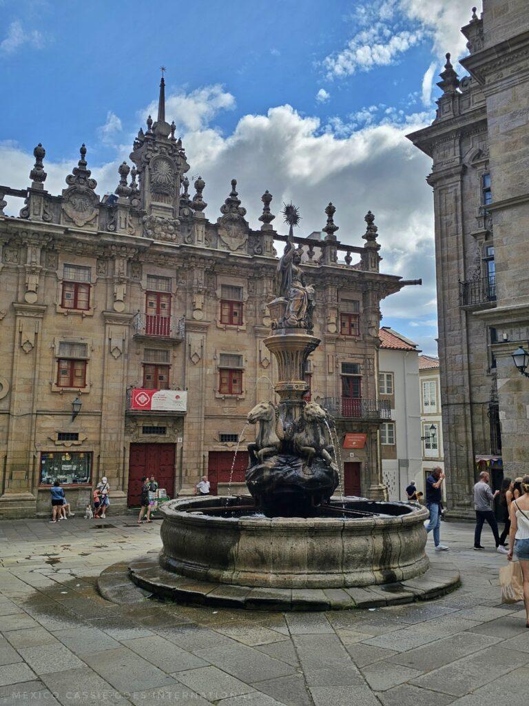 fountain in plaza